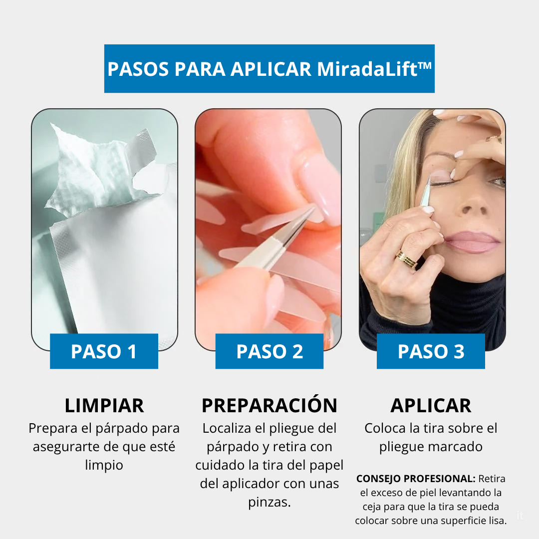 MiradaLift™ - Cintas para Párpados