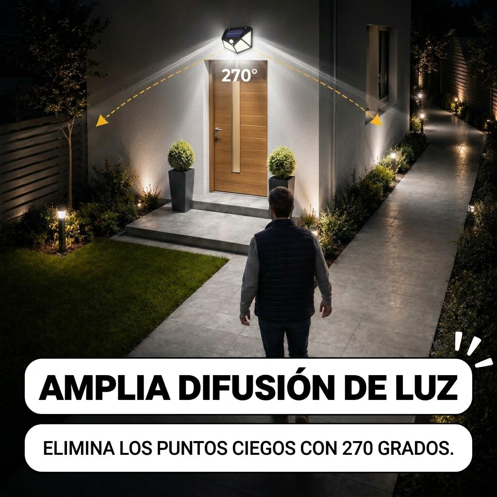SolarGuard Pro - Luz Solar con Sensor