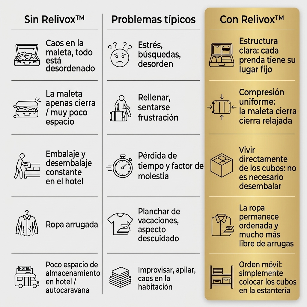 Set de Bolsas Organizadoras de Compresión Relivox™