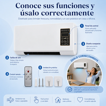 ClimaZen Pro™ - Aire Acondicionado Portátil 2 en 1